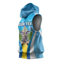 Personalized Saint Lucia 1979 Sleeveless Hoodie Happy Independence Day