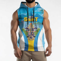 Personalized Saint Lucia 1979 Sleeveless Hoodie Happy Independence Day