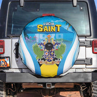 Saint Lucia 1979 Spare Tire Cover Happy Independence Day