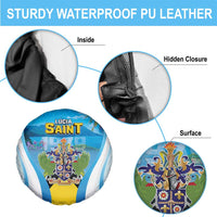 Saint Lucia 1979 Spare Tire Cover Happy Independence Day