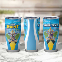 Personalized Saint Lucia 1979 Tumbler Cup Happy Independence Day