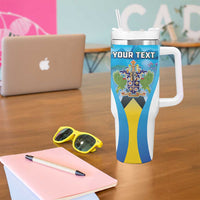 Personalized Saint Lucia 1979 Tumbler With Handle Happy Independence Day