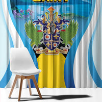 Saint Lucia 1979 Window Curtain Happy Independence Day