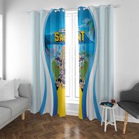 Saint Lucia 1979 Window Curtain Happy Independence Day