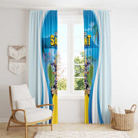 Saint Lucia 1979 Window Curtain Happy Independence Day