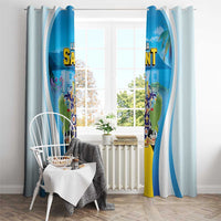 Saint Lucia 1979 Window Curtain Happy Independence Day