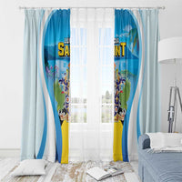 Saint Lucia 1979 Window Curtain Happy Independence Day
