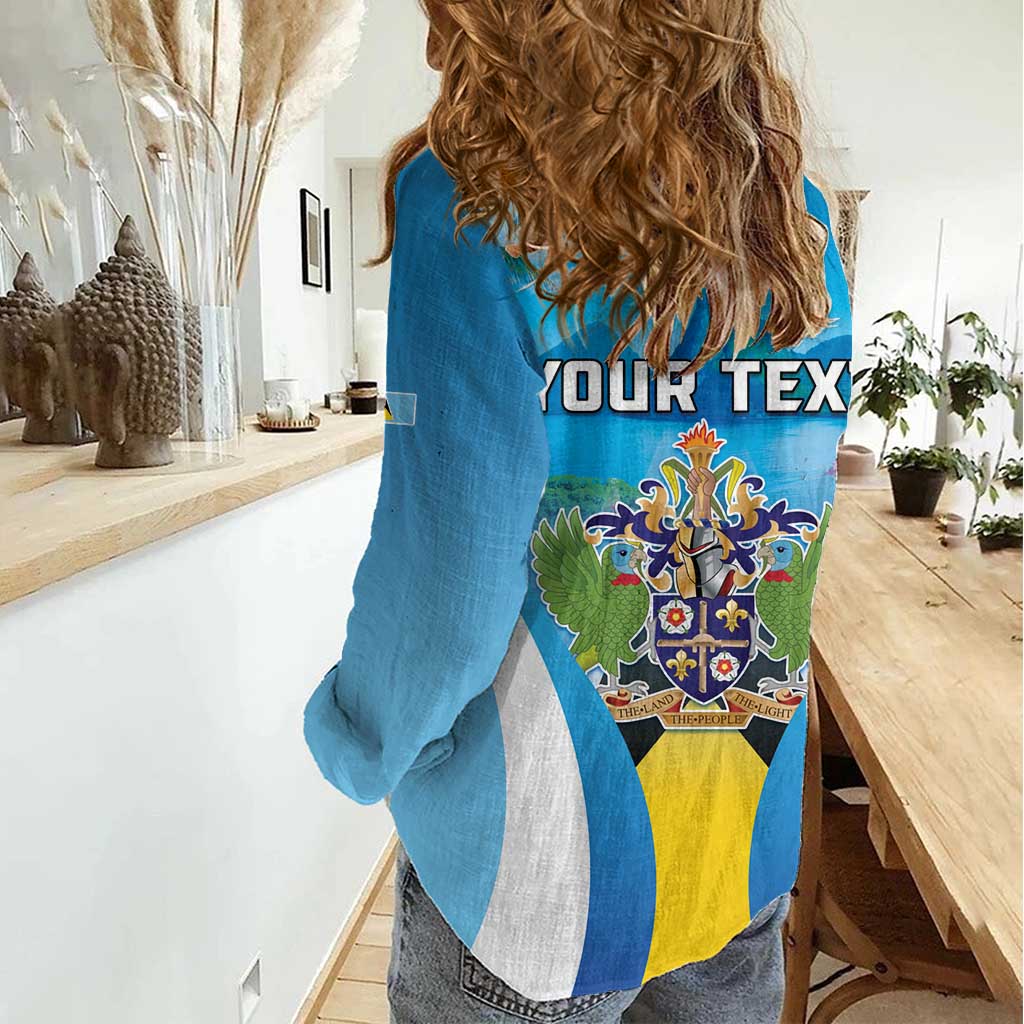 Personalized Saint Lucia 1979 Women Casual Shirt Happy Independence Day