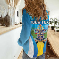 Personalized Saint Lucia 1979 Women Casual Shirt Happy Independence Day
