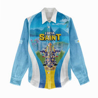 Personalized Saint Lucia 1979 Women Casual Shirt Happy Independence Day