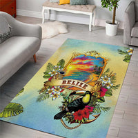Belize Toucan Area Rug Belizean Pride Retro Style