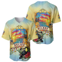 Belize Toucan Baseball Jersey Belizean Pride Retro Style