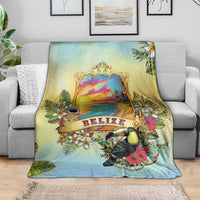 Belize Toucan Blanket Belizean Pride Retro Style