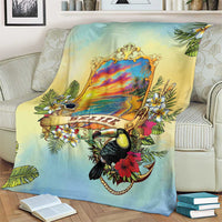 Belize Toucan Blanket Belizean Pride Retro Style