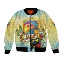 Belize Toucan Bomber Jacket Belizean Pride Retro Style