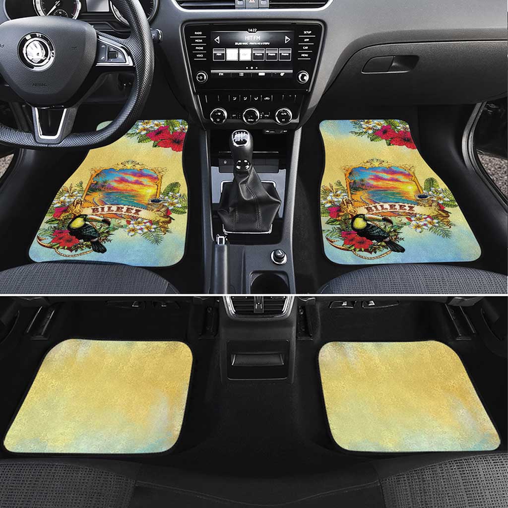 Belize Toucan Car Mats Belizean Pride Retro Style