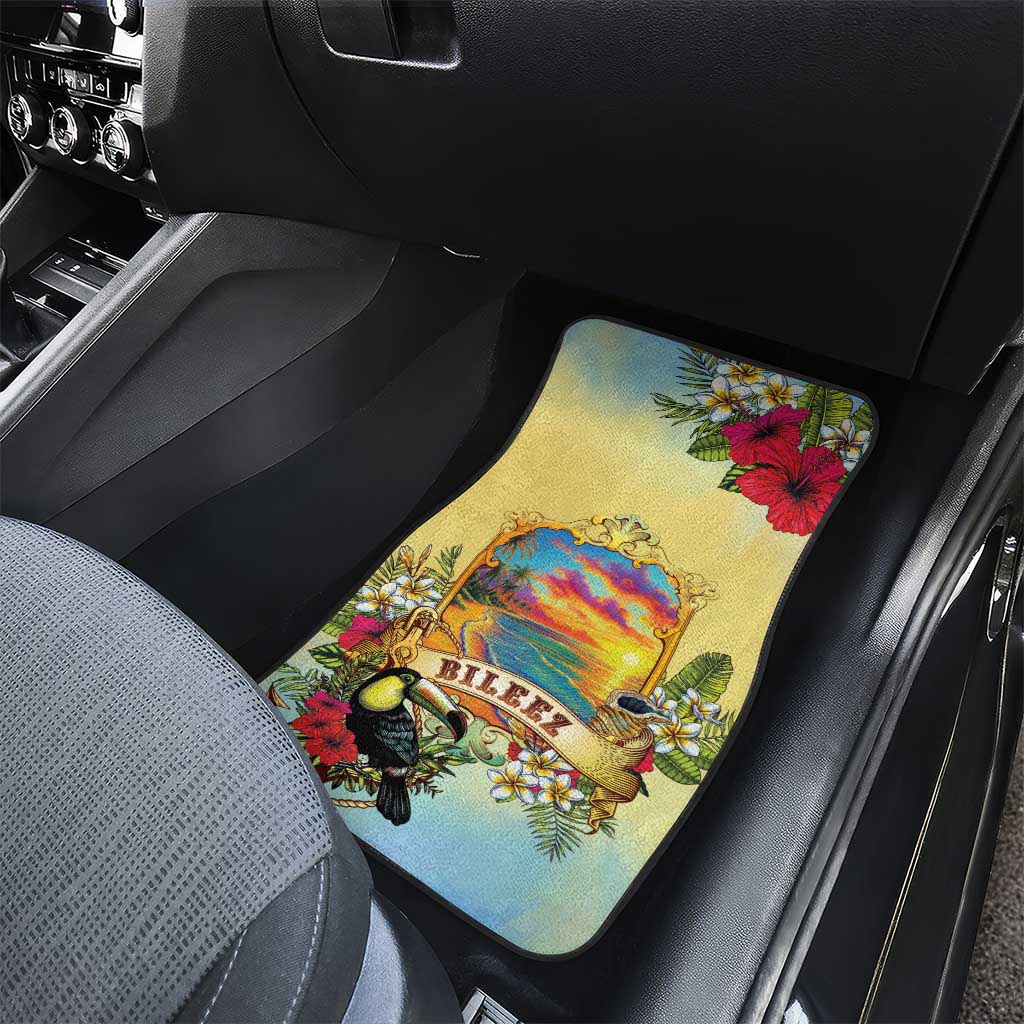 Belize Toucan Car Mats Belizean Pride Retro Style