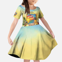 Belize Toucan Family Matching Mermaid Dress and Hawaiian Shirt Belizean Pride Retro Style