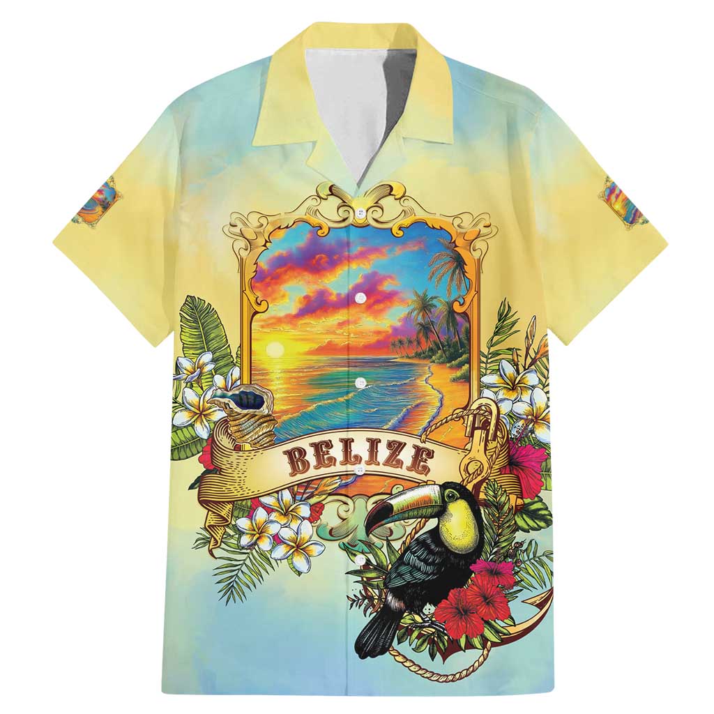 Belize Toucan Family Matching Mermaid Dress and Hawaiian Shirt Belizean Pride Retro Style