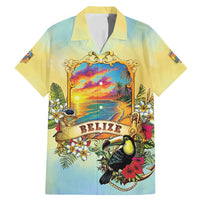 Belize Toucan Family Matching Mermaid Dress and Hawaiian Shirt Belizean Pride Retro Style