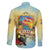 Belize Toucan Family Matching Off The Shoulder Long Sleeve Dress and Hawaiian Shirt Belizean Pride Retro Style