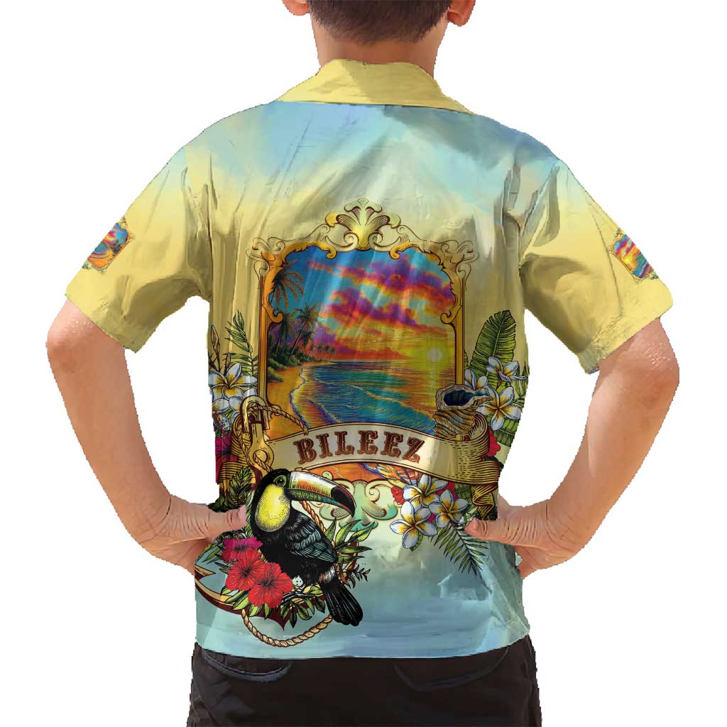 Belize Toucan Family Matching Puletasi and Hawaiian Shirt Belizean Pride Retro Style