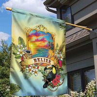 Belize Toucan Garden Flag Belizean Pride Retro Style