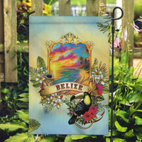 Belize Toucan Garden Flag Belizean Pride Retro Style