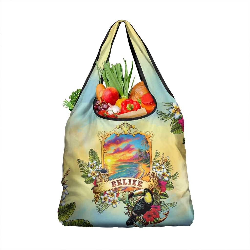 Belize Toucan Grocery Bag Belizean Pride Retro Style