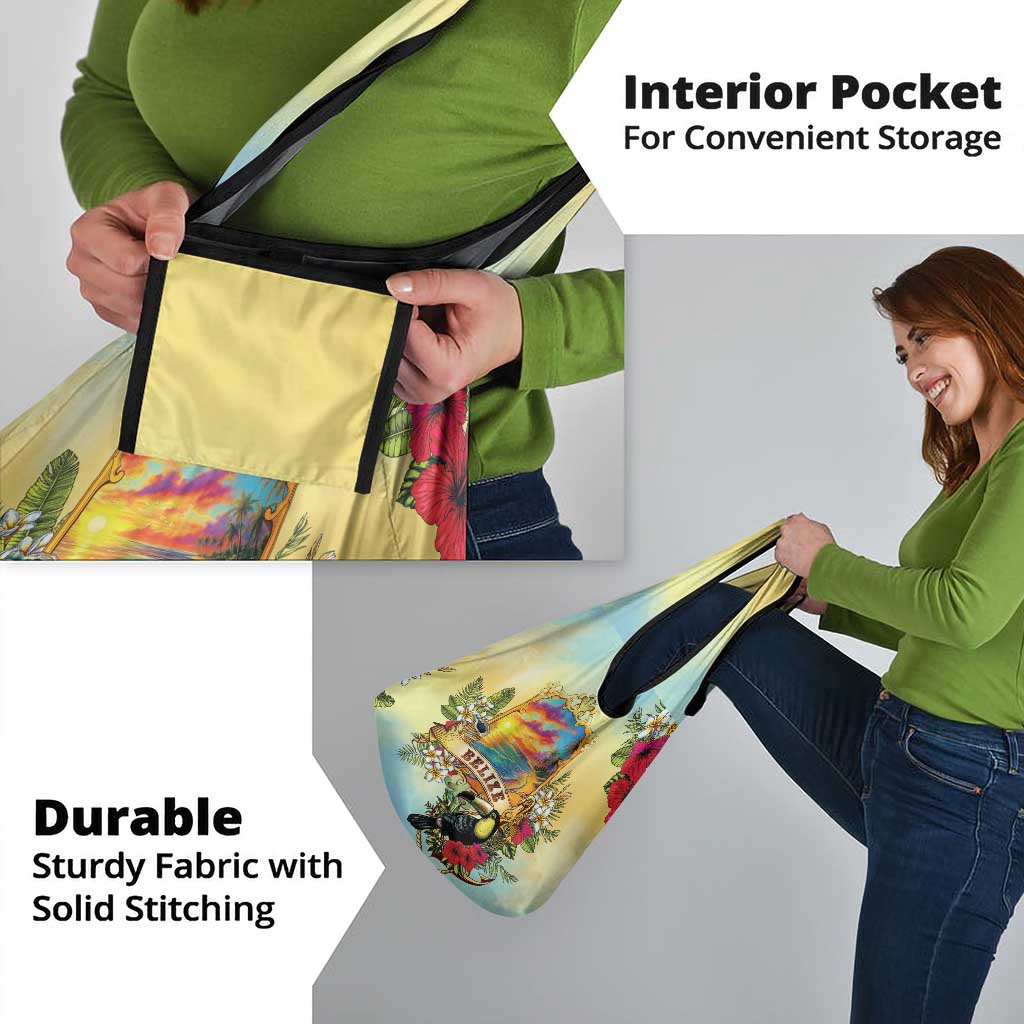 Belize Toucan Grocery Bag Belizean Pride Retro Style