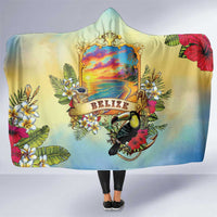 Belize Toucan Hooded Blanket Belizean Pride Retro Style