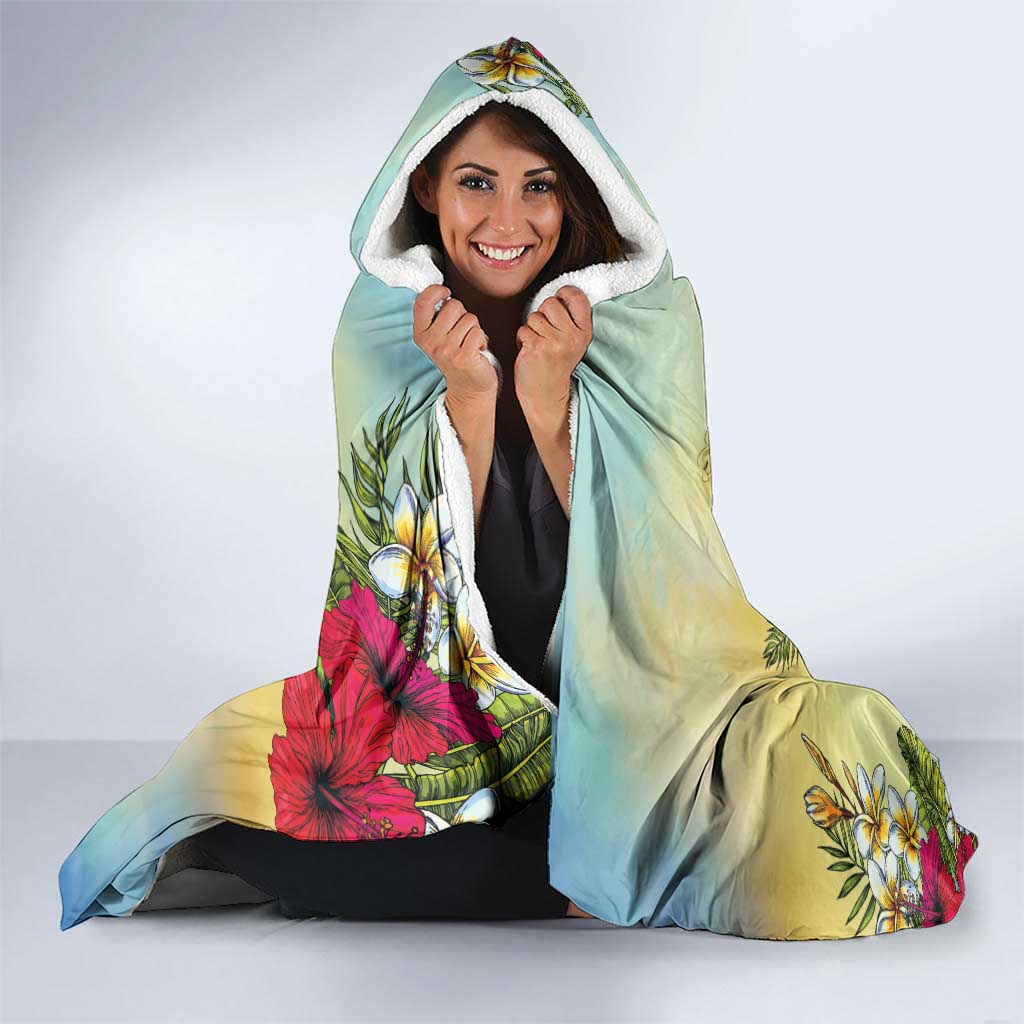 Belize Toucan Hooded Blanket Belizean Pride Retro Style