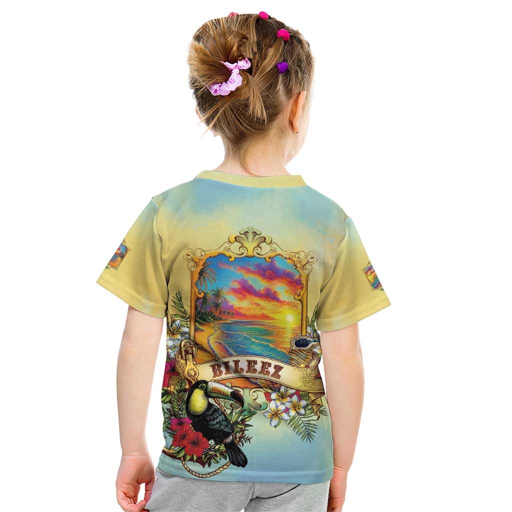 Belize Toucan Kid T Shirt Belizean Pride Retro Style