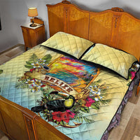 Belize Toucan Quilt Bed Set Belizean Pride Retro Style