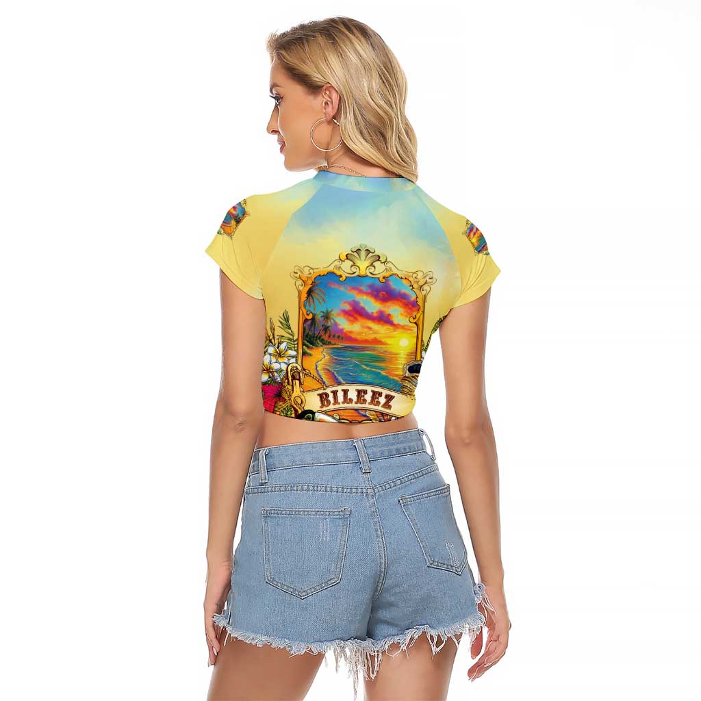 Belize Toucan Raglan Cropped T Shirt Belizean Pride Retro Style