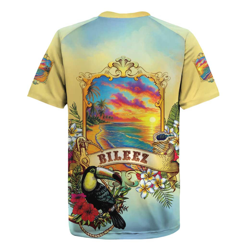 Belize Toucan Rugby Jersey Belizean Pride Retro Style