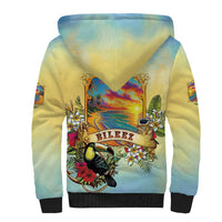 Belize Toucan Sherpa Hoodie Belizean Pride Retro Style