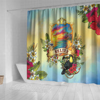 Belize Toucan Shower Curtain Belizean Pride Retro Style