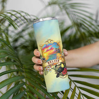 Belize Toucan Skinny Tumbler Belizean Pride Retro Style