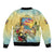 Belize Toucan Sleeve Zip Bomber Jacket Belizean Pride Retro Style