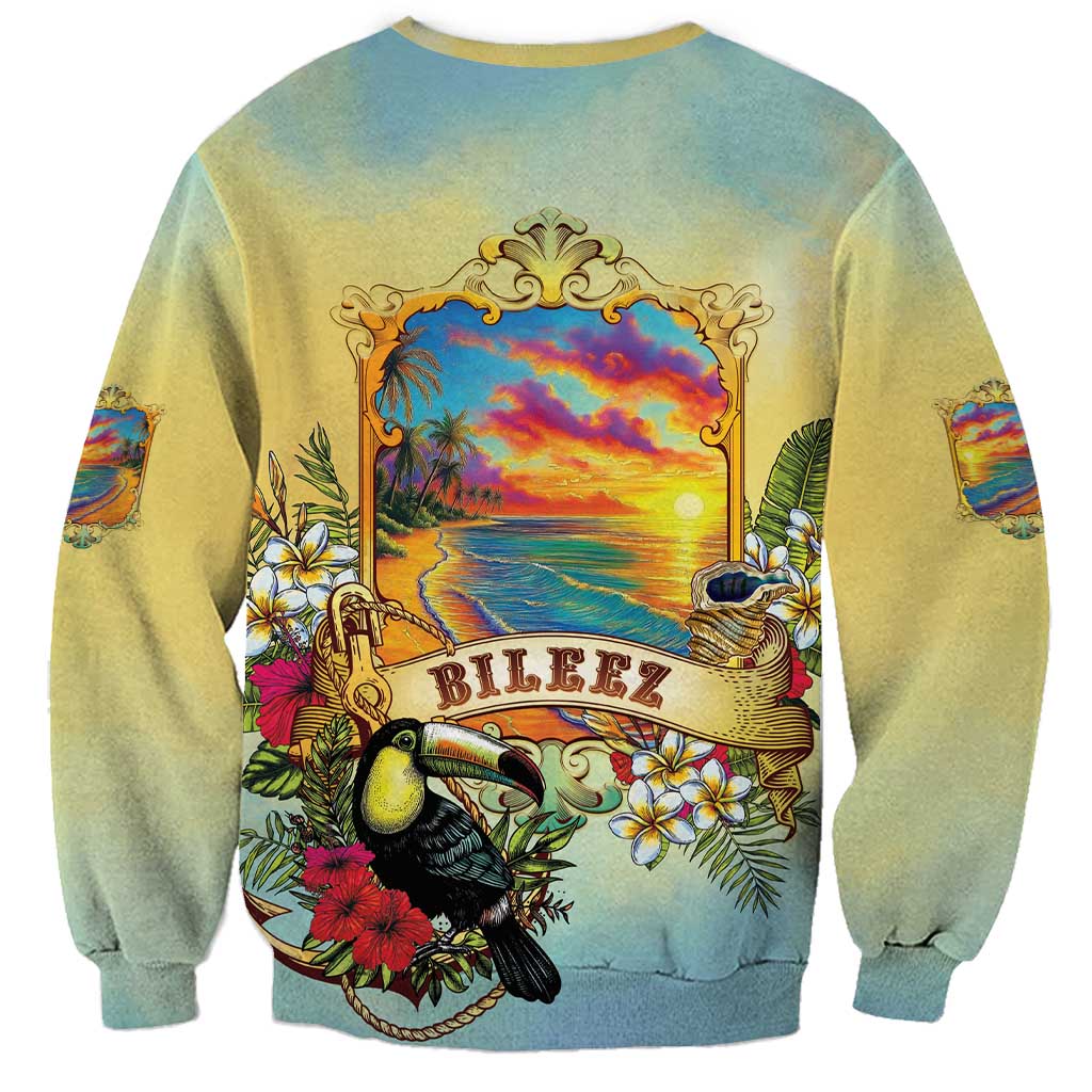 Belize Toucan Sweatshirt Belizean Pride Retro Style