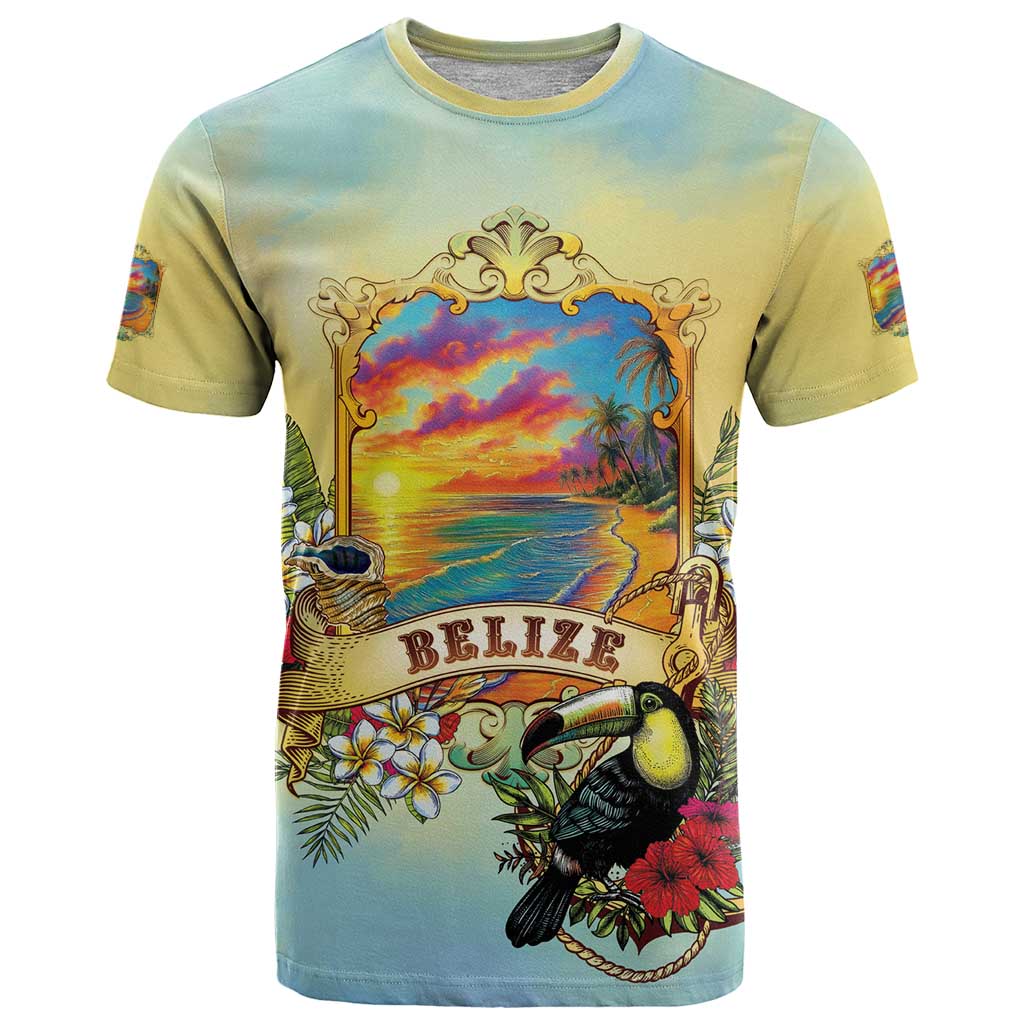 Belize Toucan T Shirt Belizean Pride Retro Style