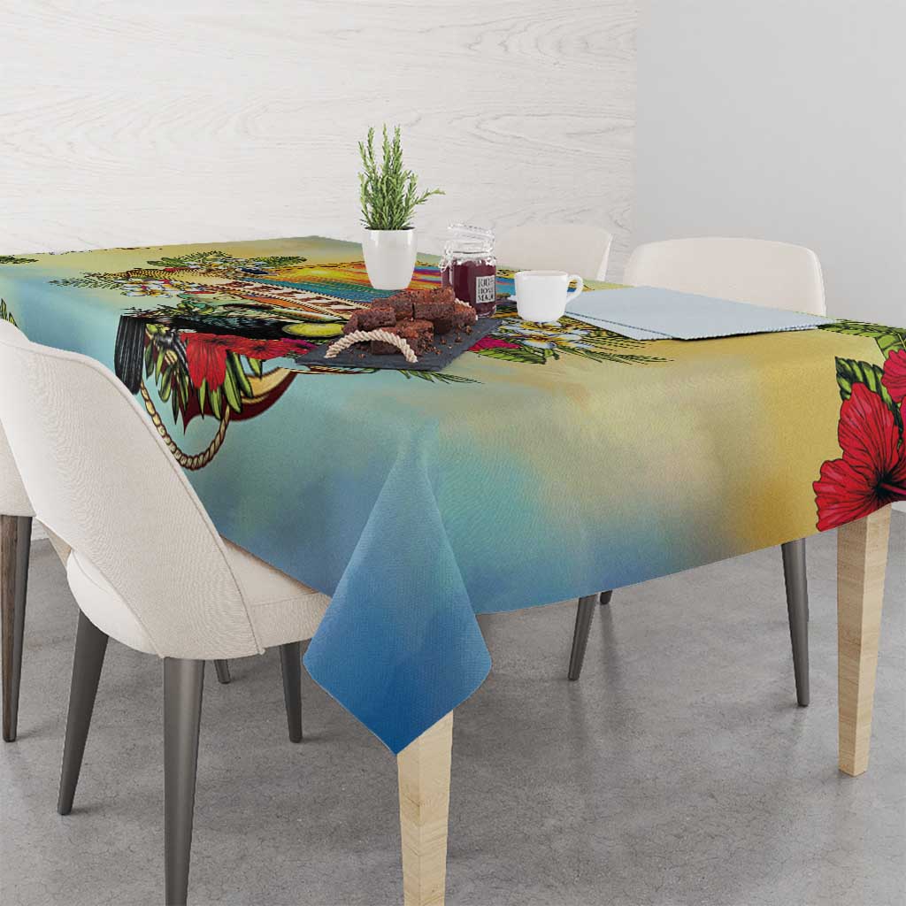 Belize Toucan Tablecloth Belizean Pride Retro Style