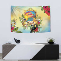 Belize Toucan Tapestry Belizean Pride Retro Style
