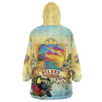 Belize Toucan Wearable Blanket Hoodie Belizean Pride Retro Style