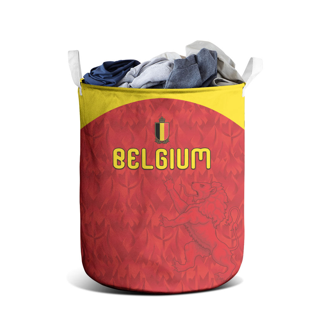 Belgium Football 2026 Laundry Basket Belgian Lion Sporty Style