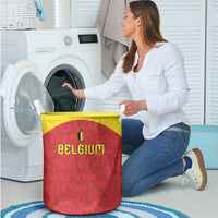 Belgium Football 2026 Laundry Basket Belgian Lion Sporty Style