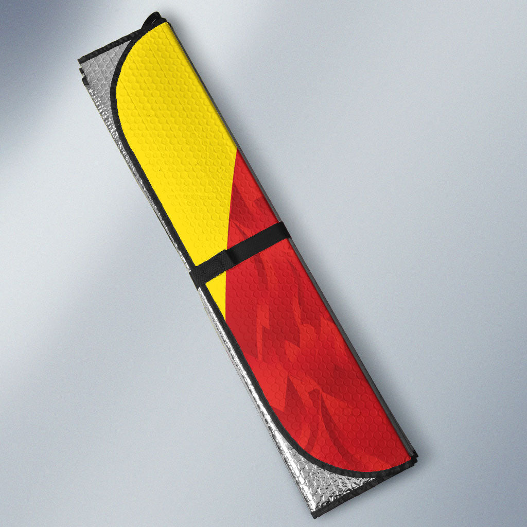 Belgium Football 2026 Auto Sun Shade Belgian Lion Sporty Style