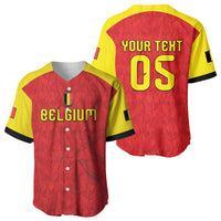 Custom Belgium Football 2026 Baseball Jersey Belgian Lion Sporty Style