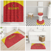 Belgium Football 2026 Bathroom Set Belgian Lion Sporty Style
